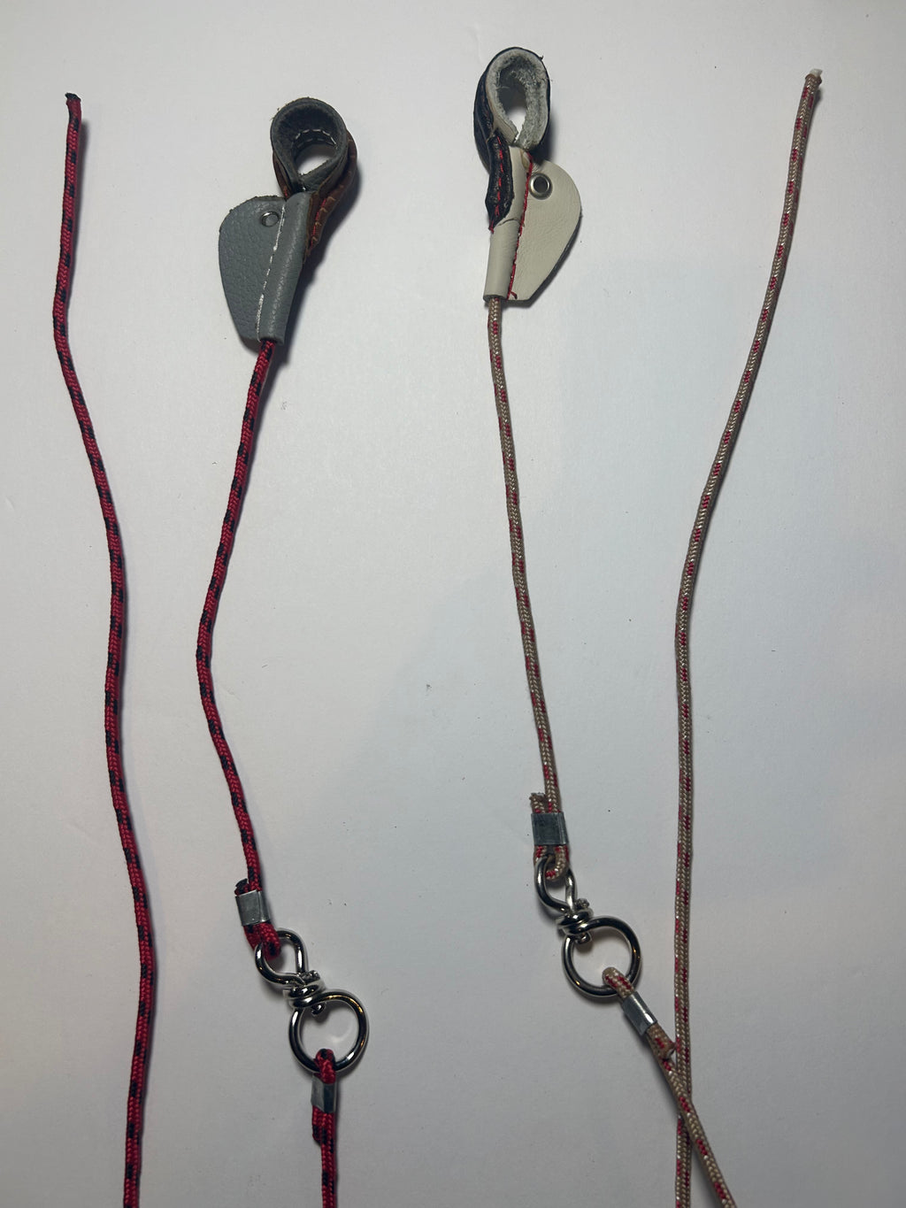 Gamefowl Tie Cords – Braided Rope with Leather Top & Swivel Clip